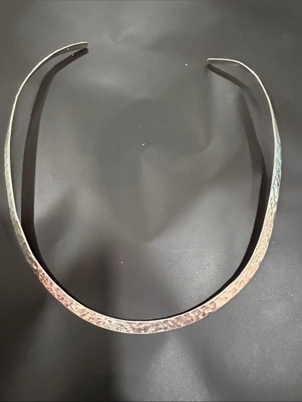 Vintage 925 Sterling Silver Choker Necklace with Repoussé Work – Antique Jewelry